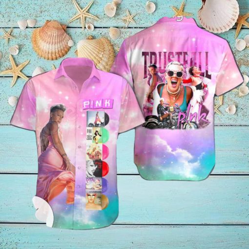 Pink Trustfall Hawaiian Shirt
