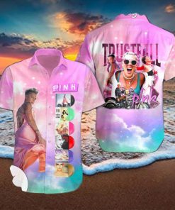 Pink Trustfall Hawaiian Shirt