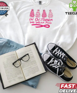 Pink ghost October Breast Cancer Awareness shirt