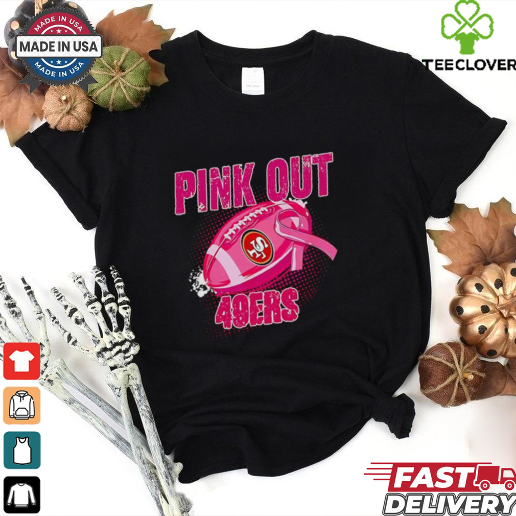 Pink out San Francisco 49ers breast cancer 2024 shirt Pink out San Francisco 49ers breast cancer 2024 shirt