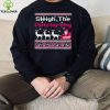 Pink sleigh the patriarchy feminist Christmas hoodie, sweater, longsleeve, shirt v-neck, t-shirt