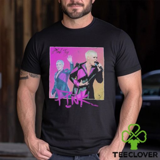 Pink try singing picture 2023 shirt