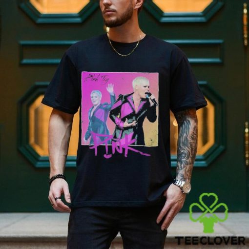 Pink try singing picture 2023 shirt