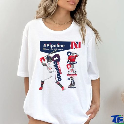 Pipeline Brewers Top 30 Prospects Jackson Chourio Tyler Black Robert Gasser Carlos Rodriguez T shirt