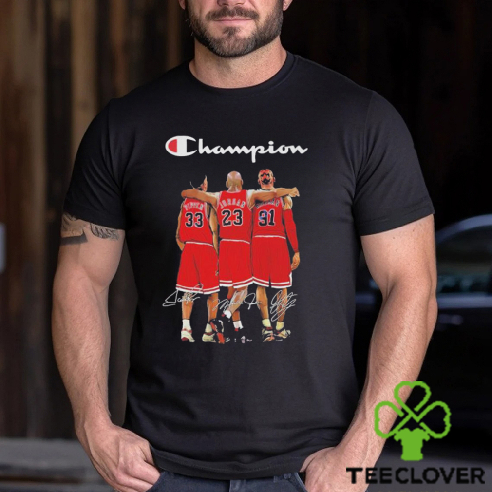 Pippen Jordan and Rodman Champions 2023 signatures shirt Pippen Jordan and Rodman Champions 2023 signatures shirt