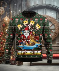 Pirate Santa Tacky Xmas Ar Ugly Sweater Party