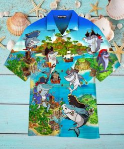 Pirates Shark In Summer Aloha Hawaiian Shirts For Men For Women