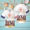 Pit Bull Dog Happy 4th of July Short Sleeve Hawaiian Shirt