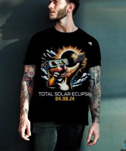Pit Bull Dog Selfie Solar Eclipse 2024 Shirt