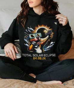 Pit Bull Dog Selfie Solar Eclipse 2024 Shirt