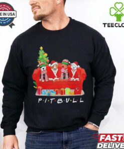 Pit Bull Friends Merry Christmas shirt