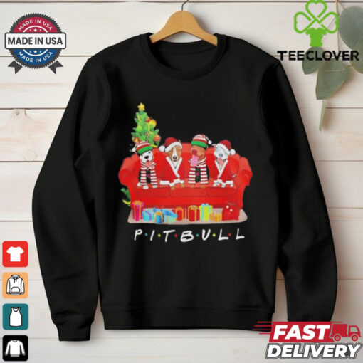 Pit Bull Friends Merry Christmas shirt