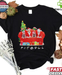 Pit Bull Friends Merry Christmas shirt