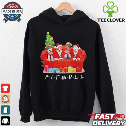 Pit Bull Friends Merry Christmas shirt
