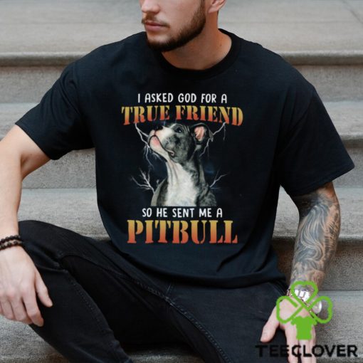 Pitbull I asked god2 Classic T Shirt