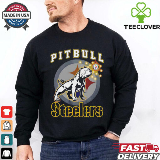 Pitbull Pittsburgh Steelers Christmas shirt