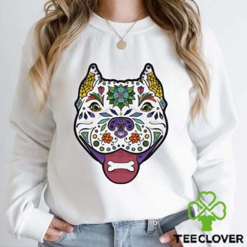 Pitbull X Sugar Skull shirt