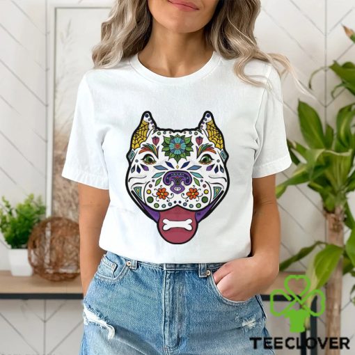 Pitbull X Sugar Skull shirt