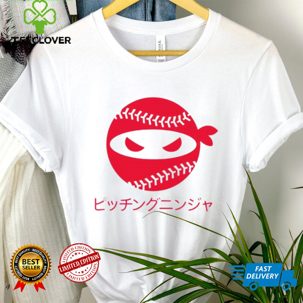 Pitching Ninja Japan baseball shirt