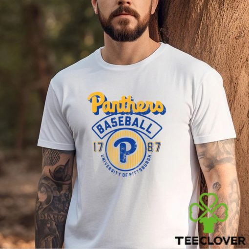 Pitt Panthers Ivory Baseball Logo T Shirt