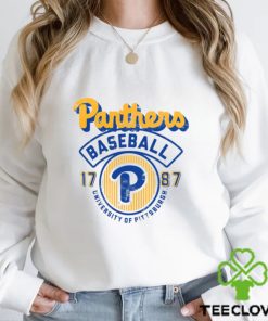 Pitt Panthers Ivory Baseball Logo T Shirt