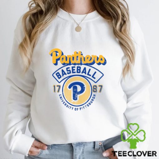 Pitt Panthers Ivory Baseball Logo T Shirt