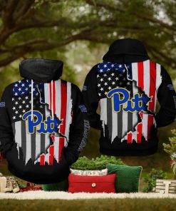 Pitt Panthers NCAA US Flag 3D Printed Hoodie