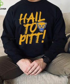 Pitt Panthers Painted Slogan Hall To Pitt Shirt