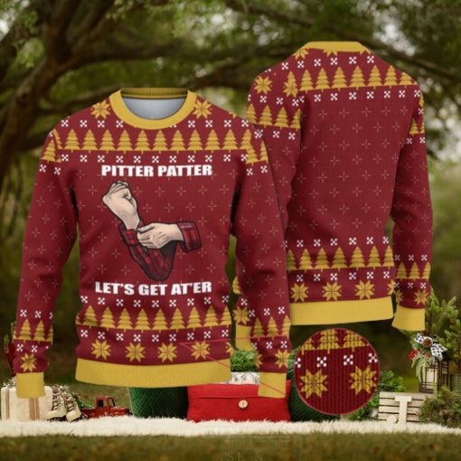 Pitter Patter Letterkenny Christmas 3D All Over Printed Ugly Christmas Sweater Letterkenny Christmas Sweater Letterkenny