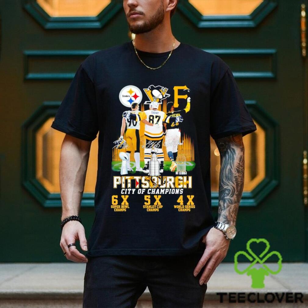 Pittsburgh City of Champions T. J. Watt Sidney Crosby Andrew McCutchen shirt Pittsburgh City of Champions T. J. Watt Sidney Crosby Andrew McCutchen shirt