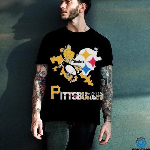 Pittsburgh Map Sports Logo 2024 Shirt