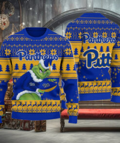 Pittsburgh Panthers Grinch Ugly Christmas Sweater