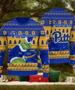 Pittsburgh Panthers Grinch Ugly Christmas Sweater