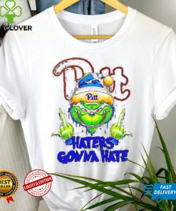 Pittsburgh Panthers Grinch middle finger haters gonna hate shirt 1 Pittsburgh Panthers Grinch middle finger haters gonna hate shirt