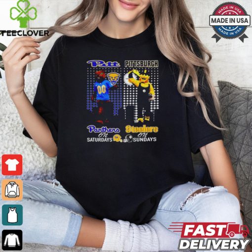 Pittsburgh Panthers On Saturdays X Pittsburgh Steelers On Sundays Shirt