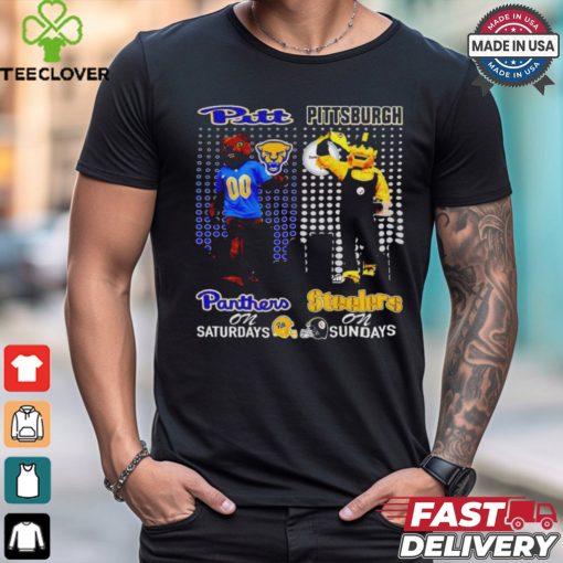 Pittsburgh Panthers On Saturdays X Pittsburgh Steelers On Sundays Shirt