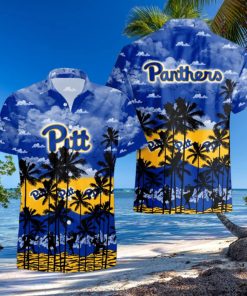 Pittsburgh Panthers Palms Tree Hawaiian Shirt