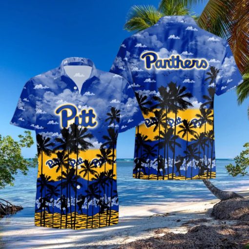 Pittsburgh Panthers Palms Tree Hawaiian Shirt