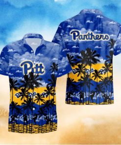 Pittsburgh Panthers Palms Tree Hawaiian Shirt