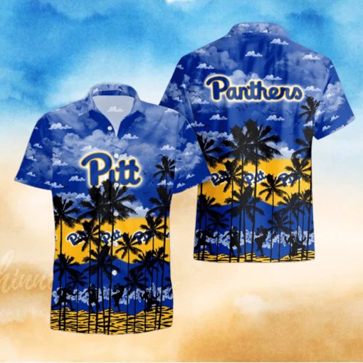 Pittsburgh Panthers Palms Tree Hawaiian Shirt