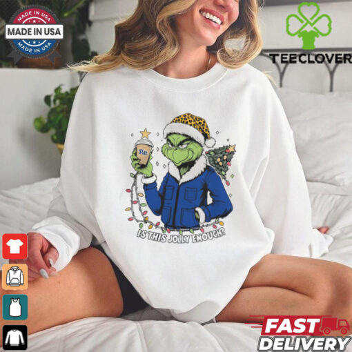 Pittsburgh Panthers x Santa Grinch Is This Jolly Enough Merry Christmas Shirt