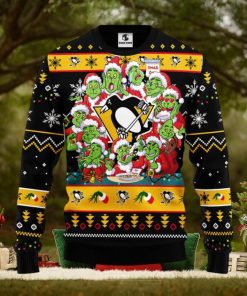 Pittsburgh Penguins 12 Grinch Xmas Day Christmas Ugly Sweater