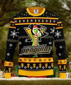 Pittsburgh Penguins Funny Grinch Christmas Ugly Sweater