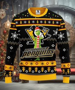 Pittsburgh Penguins Funny Grinch Xmas Ugly Christmas Sweater Best Christmas Gift Ideas