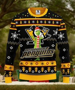 Pittsburgh Penguins Funny Grinch Xmas Ugly Christmas Sweater Best Christmas Gift Ideas