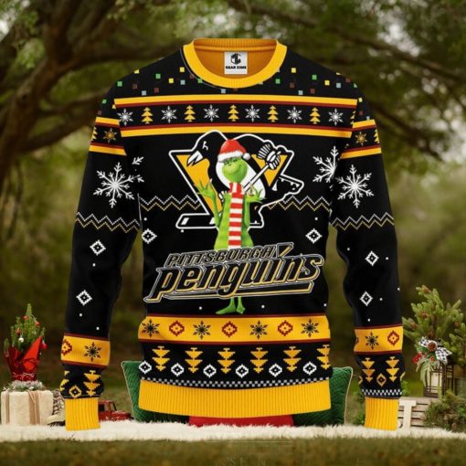 Pittsburgh Penguins Funny Grinch Xmas Ugly Christmas Sweater Best Christmas Gift Ideas