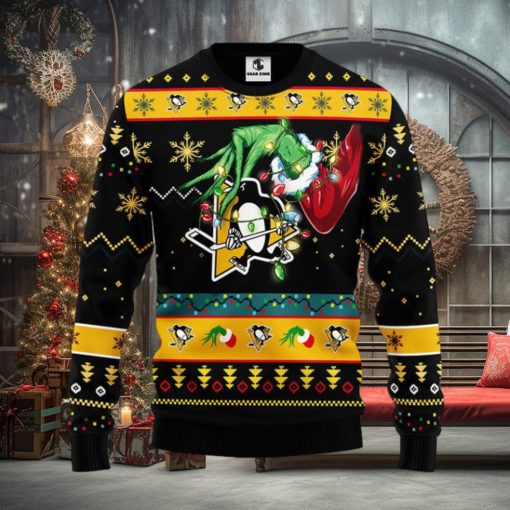 Pittsburgh Penguins Grinch Christmas Ugly Sweater