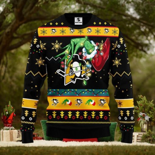 Pittsburgh Penguins Grinch Christmas Ugly Sweater