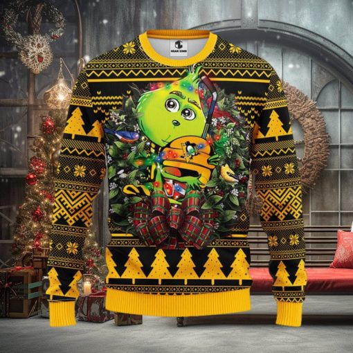 Pittsburgh Penguins Grinch Hug Christmas Ugly Sweater