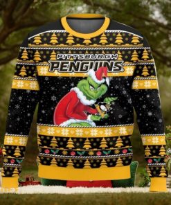 Pittsburgh Penguins Grinch Ugly Christmas Sweater Christmas Gift For Sport Fans